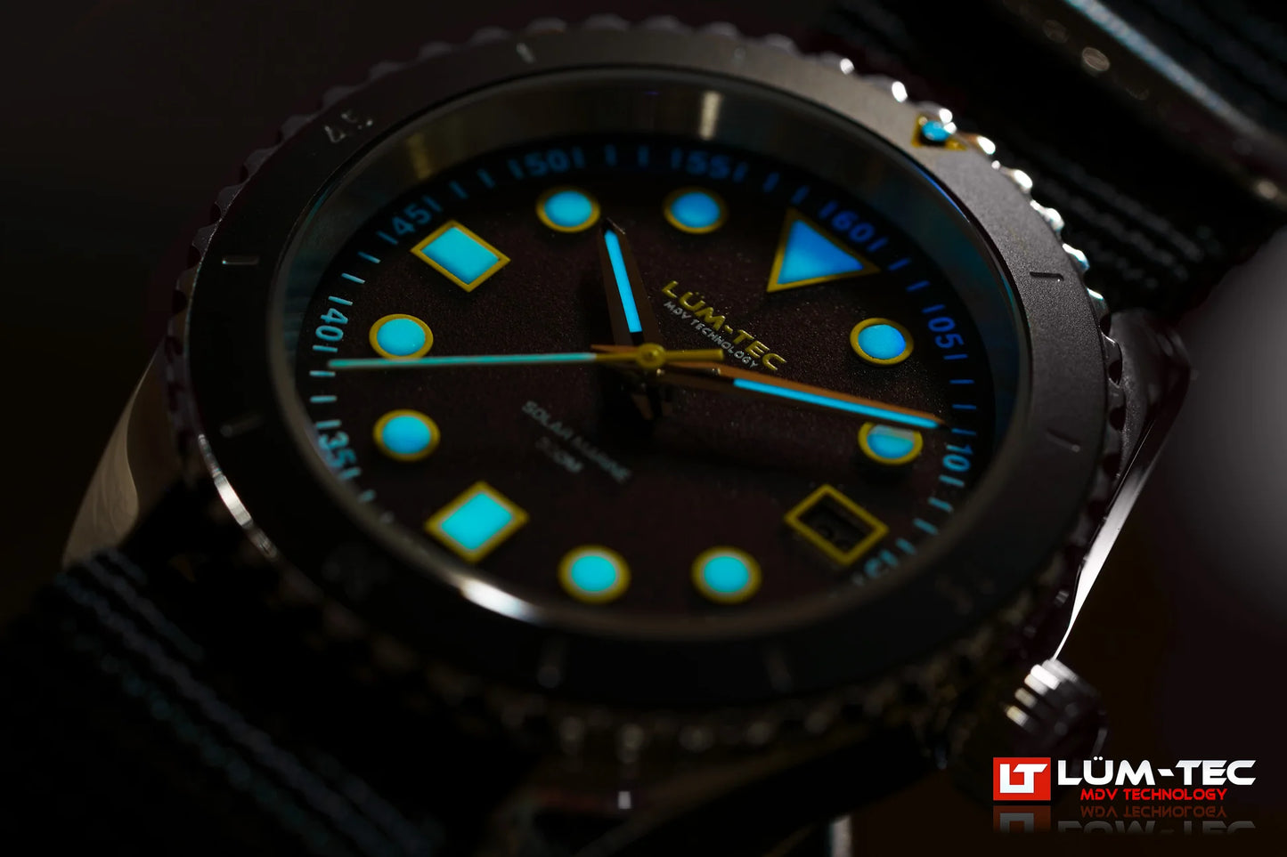 Lum-Tec Solar Marine 7 Watch – USA Assembled Solar Powered Dive Watch – CGA Watches