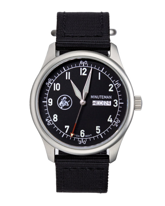 Pre-order Minuteman A11 Field Watch Black Dial Powered by Ameriquartz