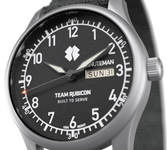 Minuteman Team Rubicon A11 Watch Black Dial Ameriquartz USA Movt. (Pre-Order)