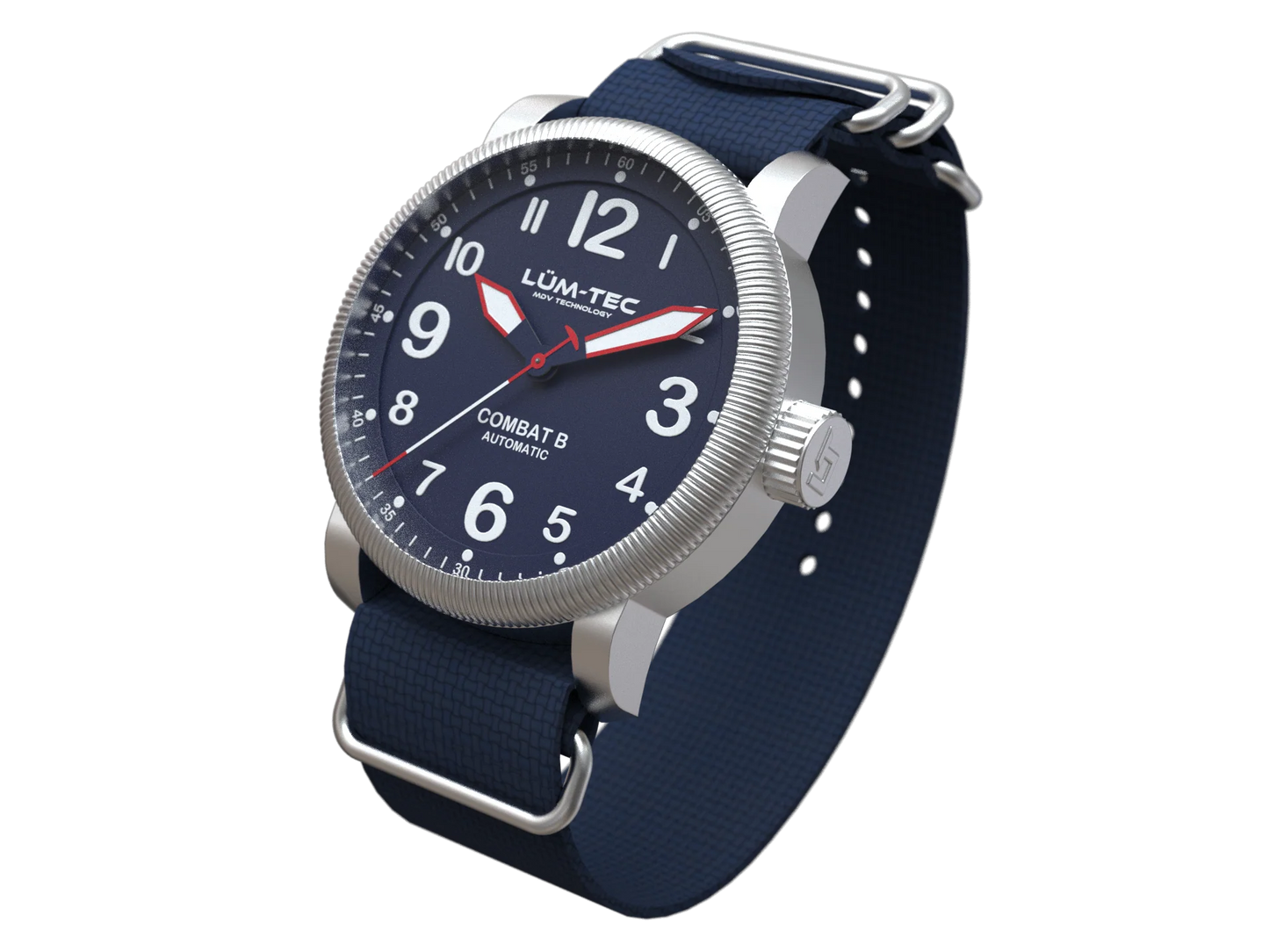 Lum-Tec Combat B70 Automatic side profile showing 43mm case and crown