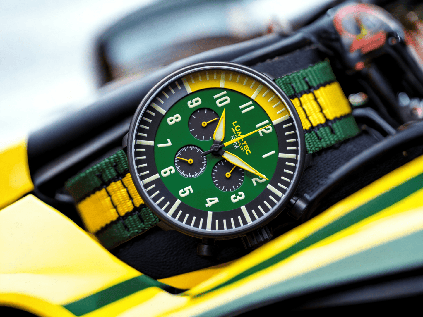 Lum-Tec RPM 3 Watch – USA Assembled Chronograph with MDV Lume – CGA Watches - The CGA Company