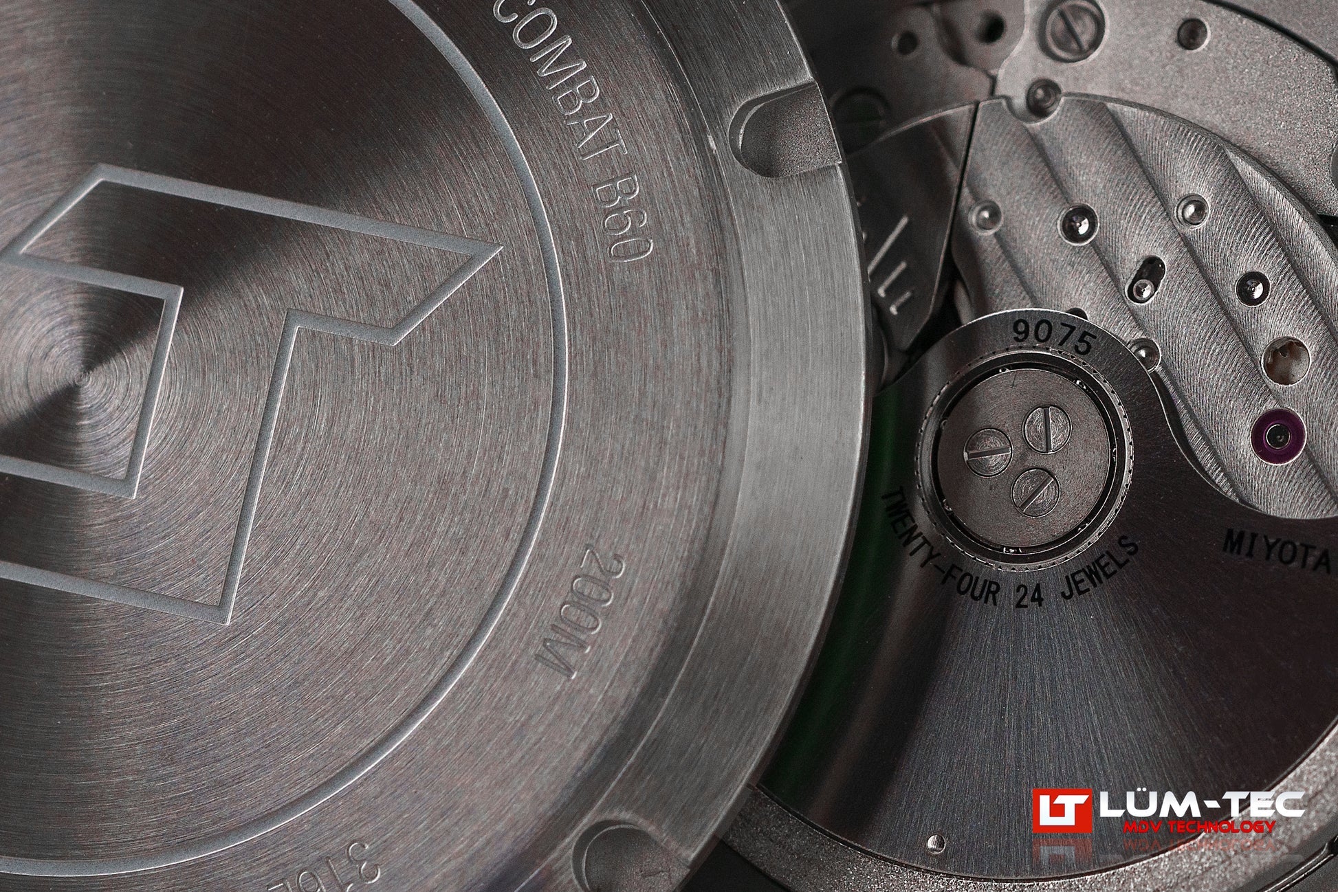 Lum-Tec Combat B60 24HR caseback detail