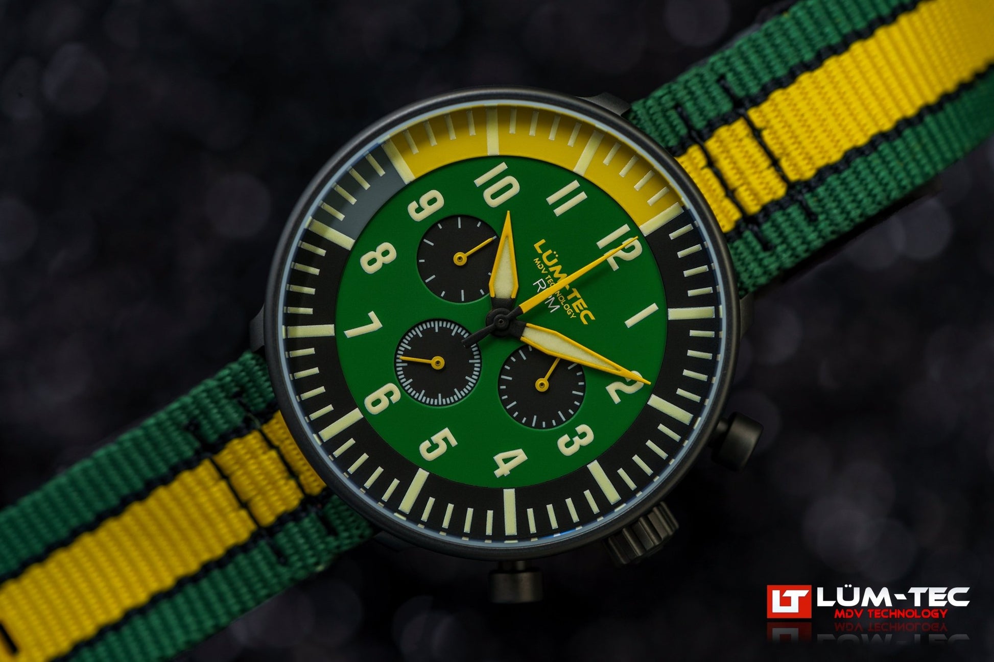 Lum-Tec RPM 3 Watch – USA Assembled Chronograph with MDV Lume – CGA Watches - The CGA Company
