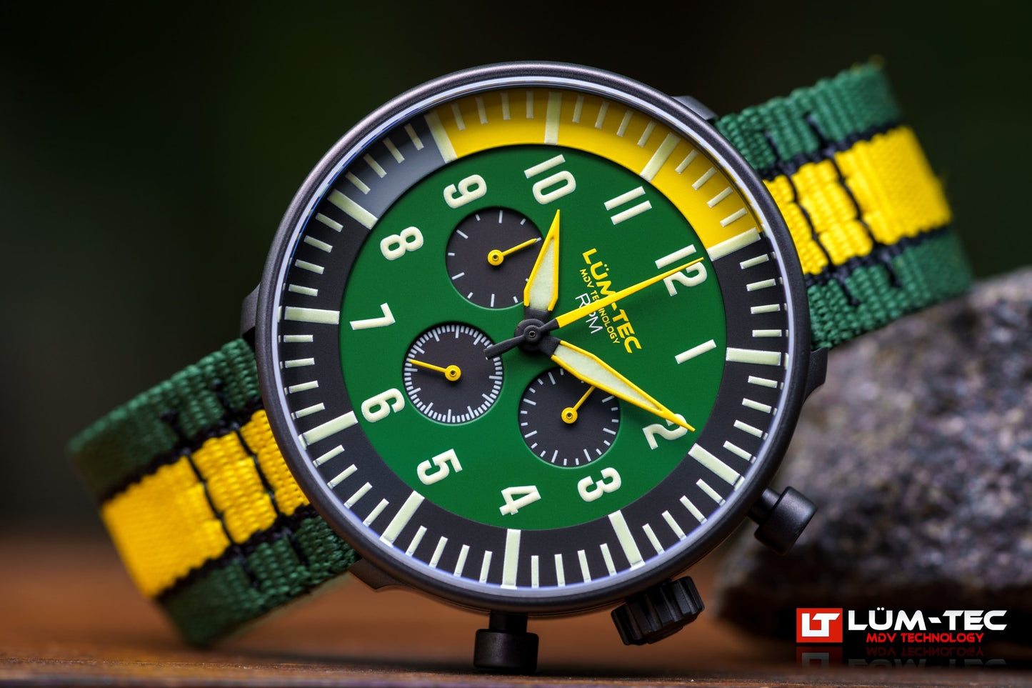 Lum-Tec RPM 3 Watch – USA Assembled Chronograph with MDV Lume – CGA Watches - The CGA Company