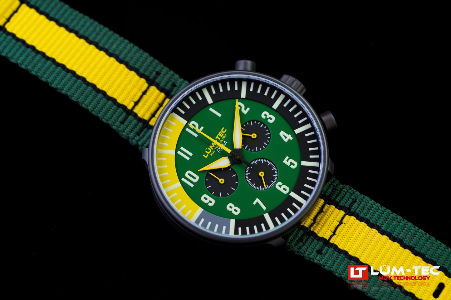 Lum-Tec RPM 3 Watch – USA Assembled Chronograph with MDV Lume – CGA Watches - The CGA Company