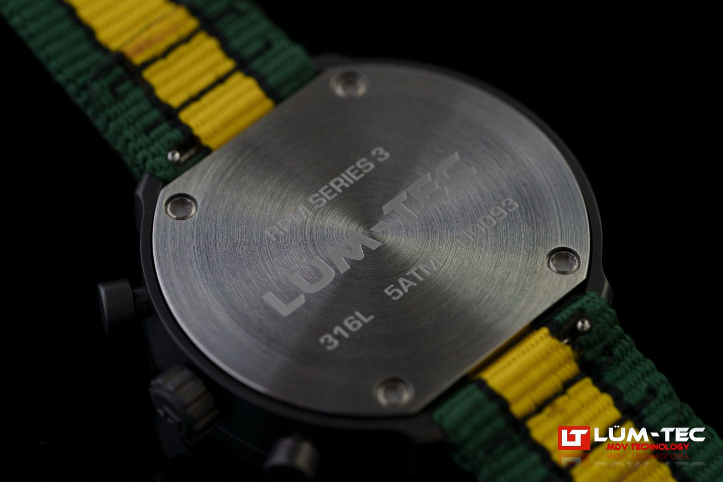 Lum-Tec RPM 3 Watch – USA Assembled Chronograph with MDV Lume – CGA Watches - The CGA Company