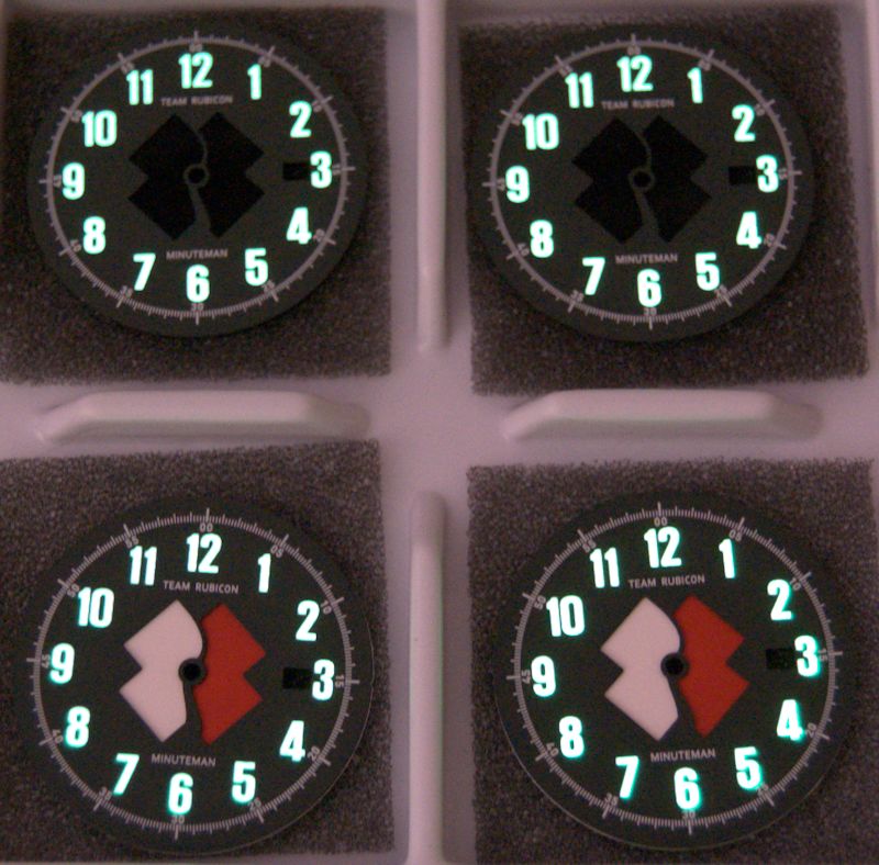 Minuteman Team Rubicon Brushed Bracelet Black Logo USA assembled wristwatch