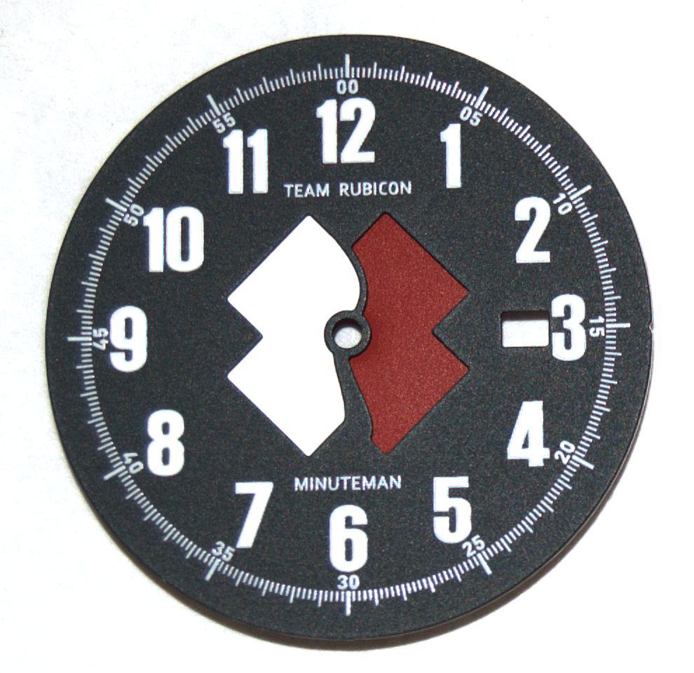 Minuteman Team Rubicon Brushed Color Logo Quartz USA assembled wristwatch
